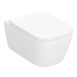 Geberit Smyle Square Wall Hung TurboFlush Toilet & Sandwich Soft Close Seat Pack