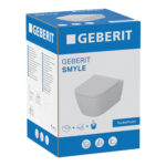 Geberit Smyle Square Wall Hung TurboFlush Toilet & Sandwich Soft Close Seat Pack