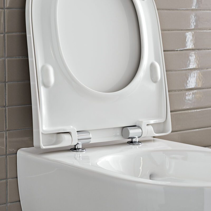Geberit Aniara Rimless Wall Hung Pan & Soft Close Quick Release Seat Pack