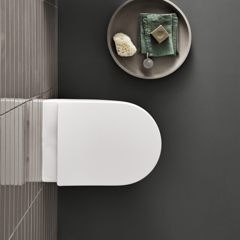 Geberit Aniara Rimless Wall Hung Pan & Soft Close Quick Release Seat Pack