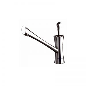 Gessi Mania Mono Sink Mixer with Pivoting Spout Brushed Nickel