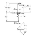 Grohe Cubeo XL Basin Mixer Tap Chrome