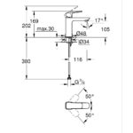 Grohe Cubeo M-Size Basin Mixer Tap Chrome