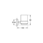 Grohe Essentials Glass & Holder Matte Black