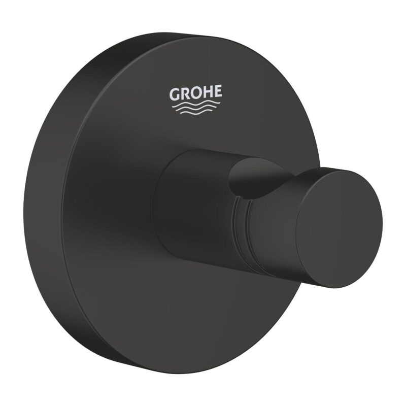 Grohe Essentials Robe Hook Matte Black Grohe Essentials Robe Hook Matte Black