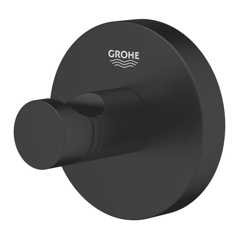 Grohe Essentials Robe Hook Matte Black