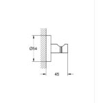 Grohe Essentials Robe Hook Matte Black
