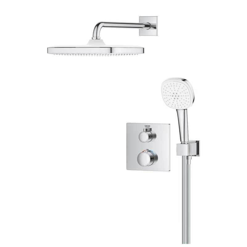 Grohe Grohtherm Concealed Shower System with Tempesta 250 Cube