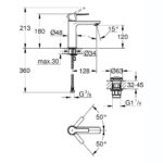 Grohe Lineare Basin Mixer Tap S-Size 23106