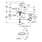 Grohe Eurosmart Basin Mixer with Pop-Up Waste Medium 23322