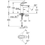 Grohe Eurosmart M-Size Smooth Body EcoJoy Basin Mixer Tap 23324