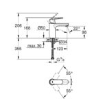 Grohe Eurosmart Cosmopolitan Mono Basin Mixer 1/2" Medium 23327