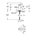 Grohe BauEdge Basin Mixer Tap 23330