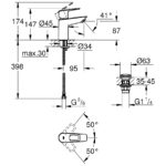 Grohe Bauloop S-Size LowFlow Smooth Body Basin Mixer Tap 23879