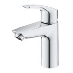 Grohe Eurosmart Basin Mixer Tap with Push Waste Chrome 23988
