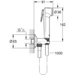 Grohe Tempesta F Trigger Spray Set with Self-Closing Angle Valve
