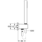 Grohe Euphoria Cube Stick Hand Shower Set Chrome