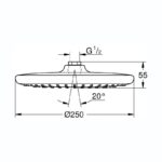 Grohe Tempesta 250 Head Shower Round 26662
