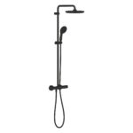 Grohe Tempesta 250 Thermostatic Shower System Matte Black