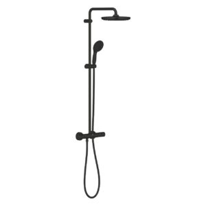 Grohe Tempesta 250 Thermostatic Shower System Matte Black