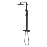 Grohe Tempesta 250 Thermostatic Shower System Matte Black