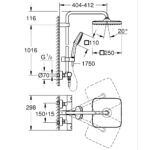 Grohe Tempesta Cube 250 Shower System 26689