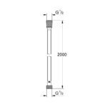 Grohe Silverflex 2000mm Shower Hose
