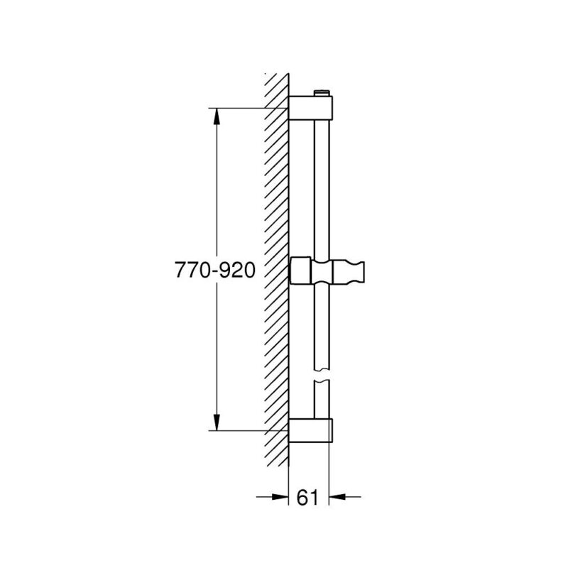 Grohe Tempesta Shower Rail 900mm 27524