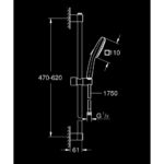 Grohe Tempesta Cube 110 Shower Rail Set 2 Spray 27578