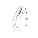 Grohe Tempesta 110 Hand Shower for Low Water Pressure
