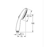 Grohe Tempesta 110 3 Spray Handshower 28261