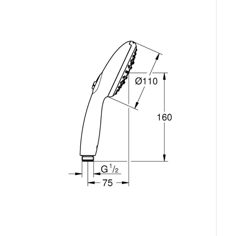 Grohe Tempesta 110 3 Spray Handshower 28261