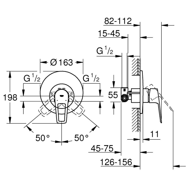 Grohe Bauloop Single-Lever Shower Mixer 29080