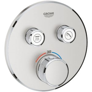Grohe Smartcontrol Thermostat Trim with 2 Valves 29119 Supersteel