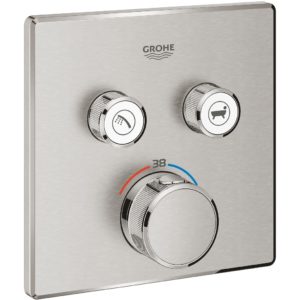 Grohe Smartcontrol Thermostat Trim with 2 Valves 29124 Supersteel