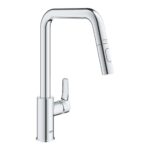 Grohe Eurosmart U-Spout Sink Mixer Tap with Dual Spray Pull Out