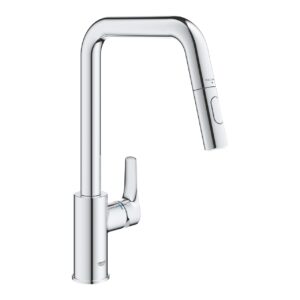 Grohe Eurosmart U-Spout Sink Mixer Tap with Dual Spray Pull Out