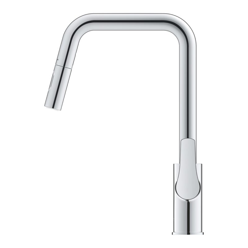 Grohe Eurosmart U-Spout Sink Mixer Tap with Dual Spray Pull Out