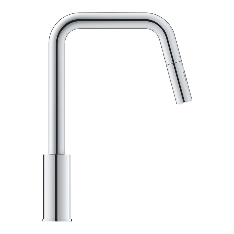 Grohe Eurosmart U-Spout Sink Mixer Tap with Dual Spray Pull Out