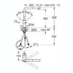 Grohe Minta Sink Mixer with Pull Out Spout 32168 SuperSteel