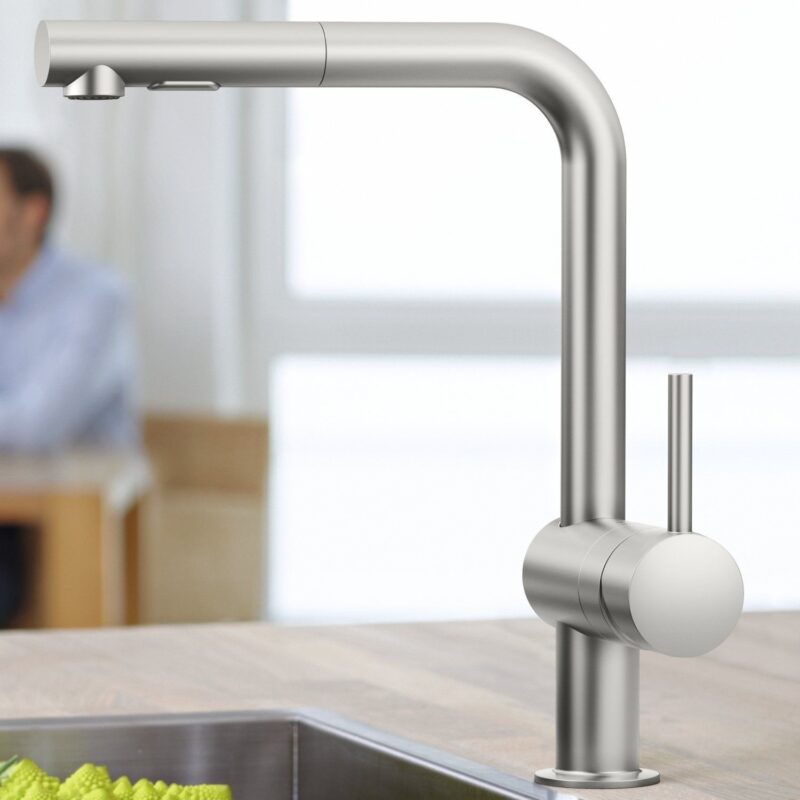 Grohe Minta Sink Mixer with Pull Out Spout 32168 SuperSteel