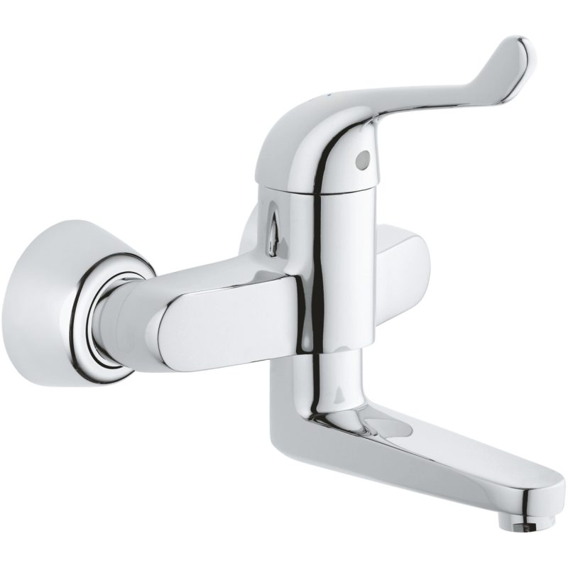 Grohe Euroeco Single Lever Sequential Wall Basin Mixer