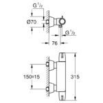 Grohe Grohtherm Special Thermostatic Shower Mixer 34667