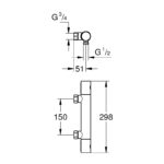 Grohe Grohtherm 800 Cosmopolitan Shower Mixer 34767