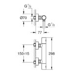 Grohe Grohtherm 800 Cosmopolitan Shower Mixer 34771