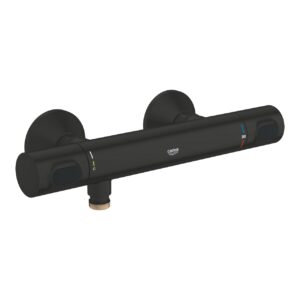 Grohe Grohtherm 500 Thermostatic Bar Shower Mixer Black