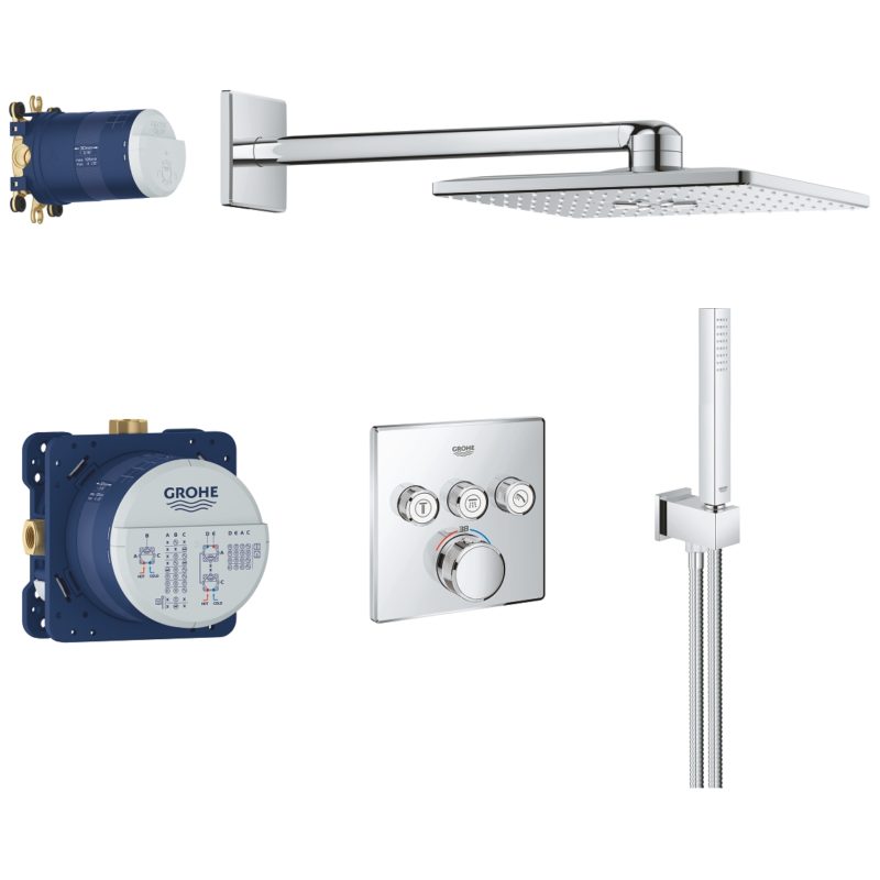 Grohe Grohtherm Smartcontrol Perfect Shower Set Square 34804