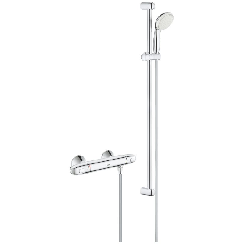 Grohe Grohtherm 1000 Thermostatic Shower Set, 900mm Rail 34824