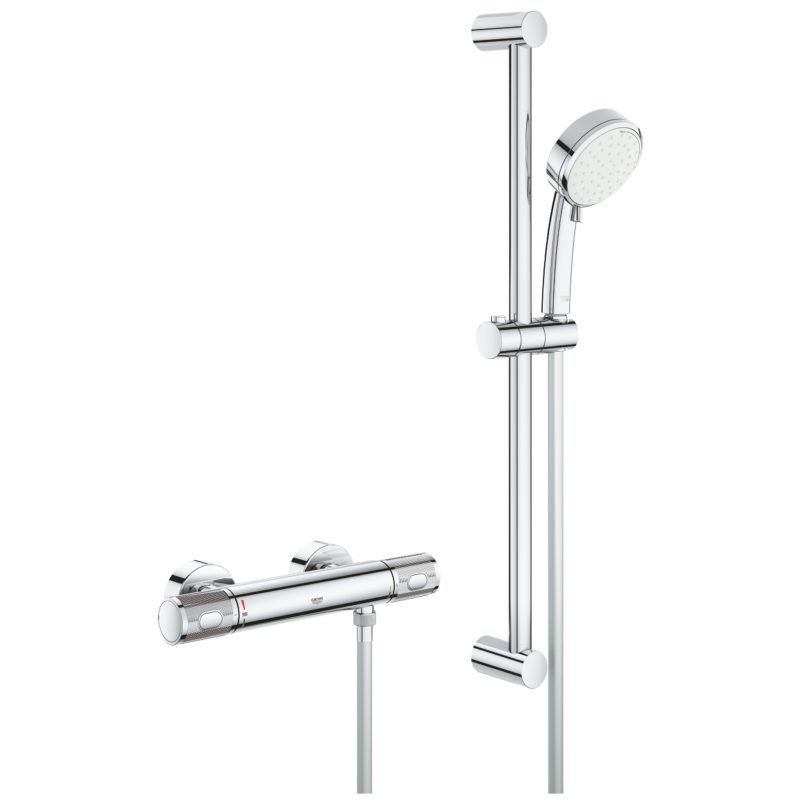 Grohe Grohtherm 1000 Performance Shower Set, 600mm Rail