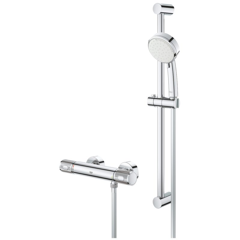Grohe Grohtherm 1000 Performance Shower Set, 600mm Rail